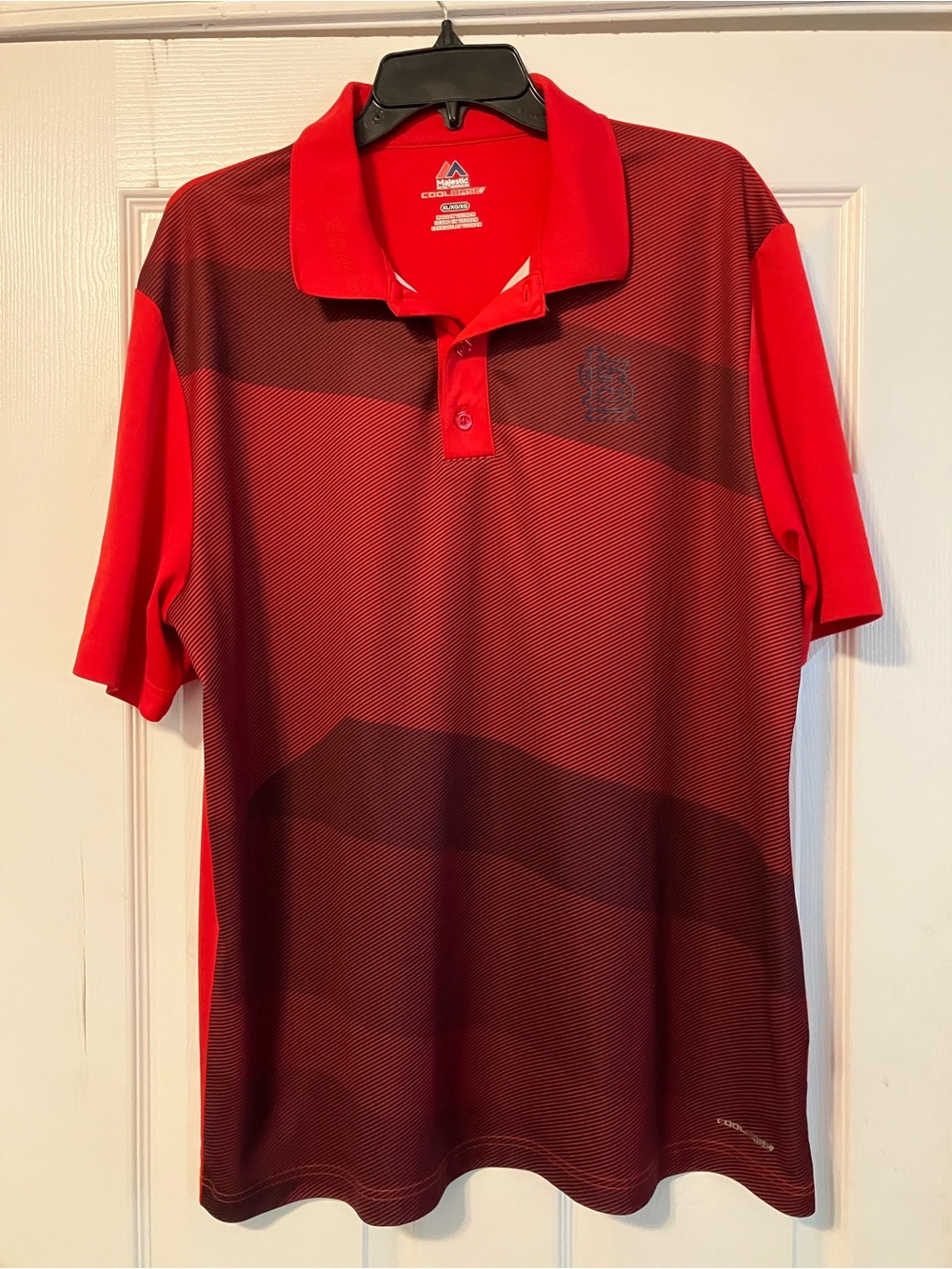 St. Louis Cardinals MLB Majestic Red Polo Cool Base Shirt Mens Size XL